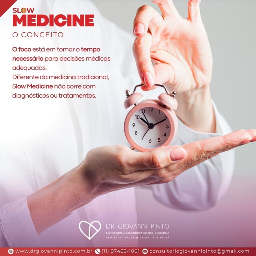 Diferente da medicina tradicional, Slow Medicine não corre com diagnósticos ou tratamentos. 